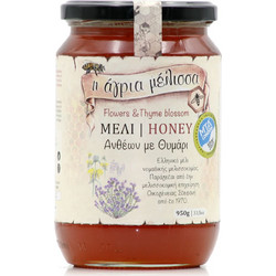 Agria Melissa Flowers & Thyme Blossom Honey (950ml) - Μέλι Ανθέων Με Θυμάρι Νομαδικής Μελισσοκομίας