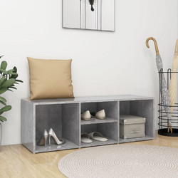 vidaXL Παπουτσοθήκη Ξύλινη Γκρι 105x35x35cm 804467