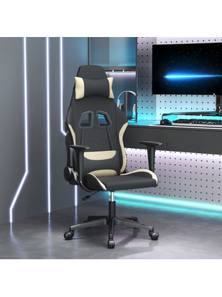 vidaXL 345491 Καρέκλα Gaming Υφασμάτινη με Ρυθμιζόμενα Μπράτσα