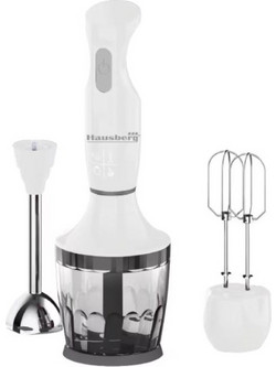 Hausberg HB-7706AB White Ραβδομπλέντερ με Ανοξείδωτη Ράβδο 600W