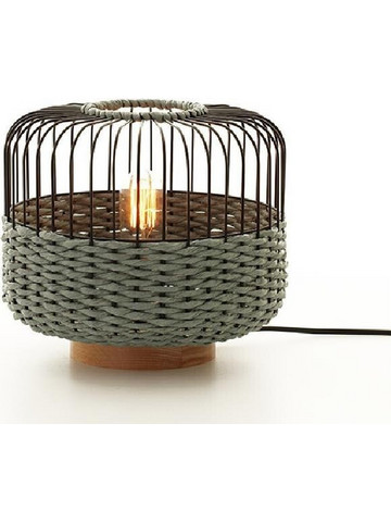 Sunlight ALISA-T-BL Πορτατίφ Ε27 Μαύρο Καφέ Φ27xΥ24cm