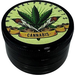 ΤΡΙΦΤΗΣ-GRINDER ΠΛΑΣΤΙΚΟΣ 55 Χ 35mm 3 ΘΕΣΕΩΝ ΔΙΑΦΟΡΑ ΣΧΕΔΙΑ ΜΑΥΡΟΣ