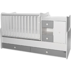 Lorelli MiniMax Πολυμορφική Κούνια για Στρώμα 60x120 White Stone Grey 10150500041A