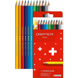 Caran d'Ache Blister Swisscolor Aquarelle Ξυλομπογιές Ακουαρέλας Σετ 12τμχ