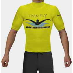 Athlon Κοντομάνικο Rash Guard - I can Fly Τυρκουάζ