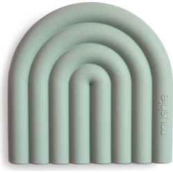 Mushie Μασητικό Rainbow Cambridge Blue 0m+ 1τμχ