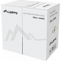 Lanberg U/UTP Cat.5e Καλώδιο Δικτύου Ethernet 305m Black LCU5-12CU-0305-BK