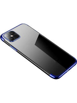 Clear Color case gel cover case with metallic frame Xiaomi Redmi Note 11 Pro 5G / 11 Pro blue