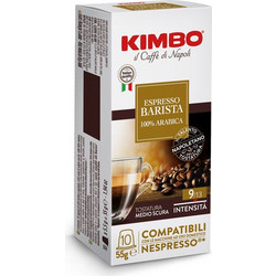 Kimbo Κάψουλες Espresso Barista 100% Arabica Συμβατές με Μηχανή Nespresso 10τμχ