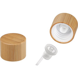 Καπάκι πλαστικό PP18 με επικάλυψη bamboo και εσωτερικό σταγονομετρητή