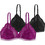 Dorina Stella Bralette Push Up χωρίς Μπανέλα Μαύρο Φούξια FXBR0012LA103-2X0313