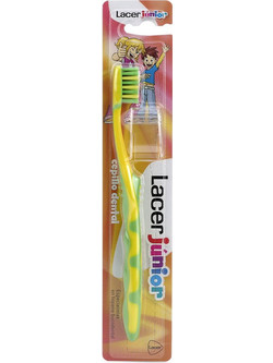 Lacer Junior Toothbrush Παιδική Οδοντόβουρτσα Κίτρινη Πράσινη