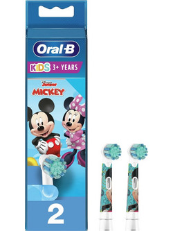 Oral-B Vitality Kids Mickey Ανταλλακτικές Κεφαλές Παιδικής Ηλεκτρικής Οδοντόβουρτσας 2τμχ