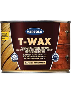 Mercola T-WAX Κερί Επιφάνειας Ξύλου Έτοιμο προς Χρήση 0.375lt