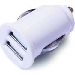 Φορτιστής Αυτοκινήτου Διπλός 2,4A White 46956453 GreenMouse
