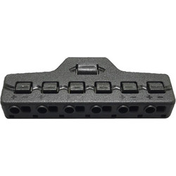 Splitter block TOOL-0095 για LED καλωδιοταινίες, 6-port, μαύρο TOOL-0095