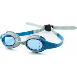 Arena Spider JR Dark Παιδικά Γυαλάκια Κολύμβησης Αντιθαμβωτικά Λευκά Γαλάζια