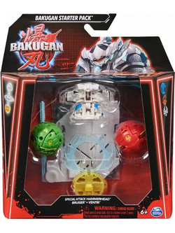 Spin Master Bakugan Starter Pack Special Attack Hammerhead/Bruiser/Ventri Σετ Φιγούρες Δράσης για 6+ Ετών