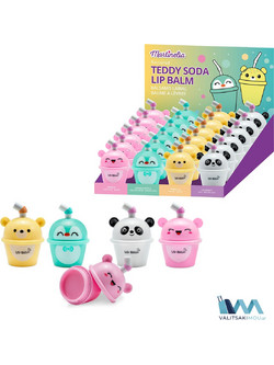 Martinelia Teddy Soda Lip Balm Pot με Χρώμα