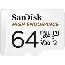 Sandisk High Endurance microSDXC 64GB Class 10 U3 V30 UHS-I