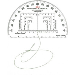 Μοιρογνωμόνιο Ανάγνωσης Χάρτη Military Protractor BCB