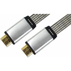 TREVI Καλώδιο HDMI 1.4 Braided HDMI Male to HDMI Male 1.5m Grey