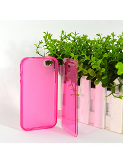 iphone 5C Φούξια Gel TPU Θήκη με μπροστά κάλυμμα Ι5CGTCWFCM OEM