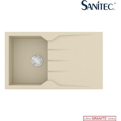 Sanitec Ultra Granite 805 Επικαθήμενος Νεροχύτης Γρανίτη Αντιστρεφόμενος Ματ Ocra 86x50cm