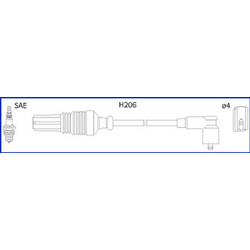 Hitachi Σετ Καλωδίων Υψηλής Τάσης - 134497