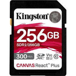 Kingston Canvas React Plus SDXC 256GB Class 10 U3 V90 UHS-II