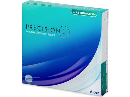 Alcon Precision1 Ημερήσιοι Φακοί Επαφής Αστιγματικοί Σιλικόνης Υδρογέλης 90τμχ