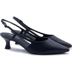 Bottero Γόβες Slingback Δερμάτινες με Λεπτό Χαμηλό Τακούνι Μπλε 354604