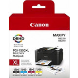 Canon PGI-1500 XL B/C/M/Y Πακέτο 4 Μελανιών Εκτυπωτή Inkjet 9182B004