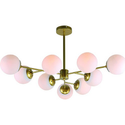 Home Lighting KQ S0980-9 Κρεμαστό Φωτιστικό Οροφής Πολύφωτο Χρυσό 77-8178