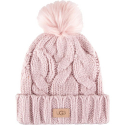 Καπέλο - Σκούφος Ugg W CABLE BEANIE W POM 22589-MAU Γυναικείο