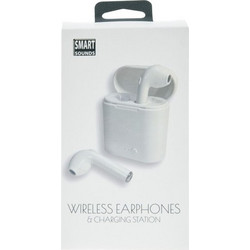 Ασύρματα Ακουστικά Earbuds True Wireless Με Θήκη Φόρτισης Λευκά