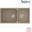 Sanitec Classic 307 Επικαθήμενος Νεροχύτης Γρανίτη Αντιστρεφόμενος Ματ Granite Taupe 92x51cm