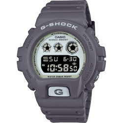 Casio G-Shock Ψηφιακό Ανδρικό Ρολόι Χρονογράφος με Γκρι Καουτσούκ Λουράκι DW-6900HD-8ER