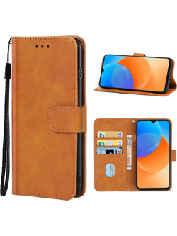 Leather Phone Case For Coolpad Cool 20(Brown)