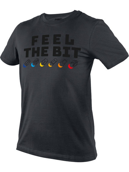NEO TOOLS - 81-641 - T-Shirt Feel the Bit σκούρο γκρι