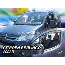 ΑΝΕΜΟΘΡΑΥΣΤΕΣ ΓΙΑ CITROEN BERLINGO/ PEUGEOT PARTNER 2008-2018 ΖΕΥΓΑΡΙ ΑΠΟ ΕΥΚΑΜΠΤΟ ΦΙΜΕ ΠΛΑΣΤΙΚΟ HEKO - 2 ΤΕΜ. ΑΝΕΜ.26133/VAN