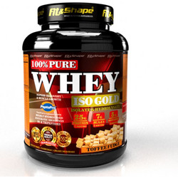 Fit & Shape Pure Whey ISO Gold Caramel Fudge Πρωτεΐνη Ορού Γάλακτος Γράμμωσης 2.27gr