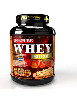 Fit & Shape Pure Whey ISO Gold Caramel Fudge Πρωτεΐνη Ορού Γάλακτος Γράμμωσης 2.27gr