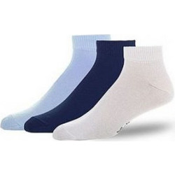 XCODE ANKLE SOCKS 3 PAIR WHITE/NAVY