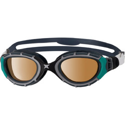 Zoggs Predator Flex Polarized Ultra Παιδικά Γυαλάκια Κολύμβησης Αντιθαμβωτικά Μαύρα Πράσινα