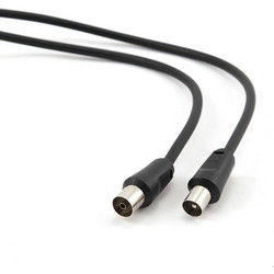 Cablexpert Καλώδιο Κεραίας Coax Male to Coax Female 1.8m Black CCV-515