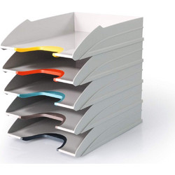 Συρτάρια Durable Varicolor Άσπρο 5 Τεμαχίων