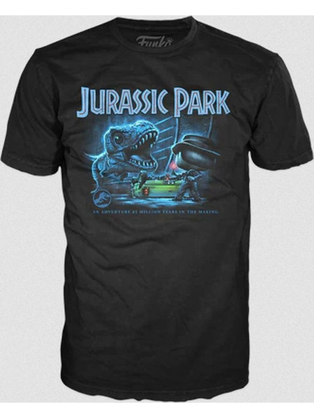 Funko Pop! Tee: Jurassic Park - T-Rex with Jeep (XL) (092627)