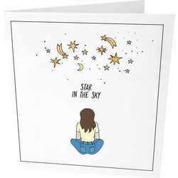 Ευχετήρια Κάρτα Star In The Sky GL-GC-36 9x14,5cm Multi The Gift Label