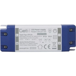 GETI Power supply LED driver 12V/ 18W, IP20 (GPS18)
